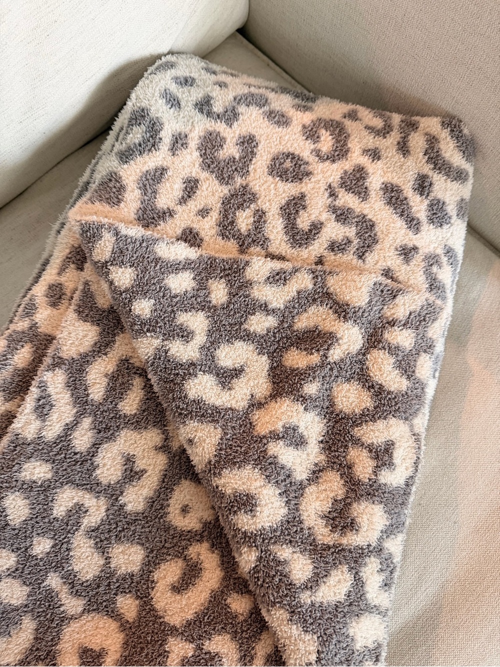 Cupcakes & Cashmere Leopard-Print Plush Throw